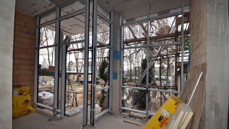 Rekonstrukce vstupu do Salesiánského centra v Praze se chýlí ke konci